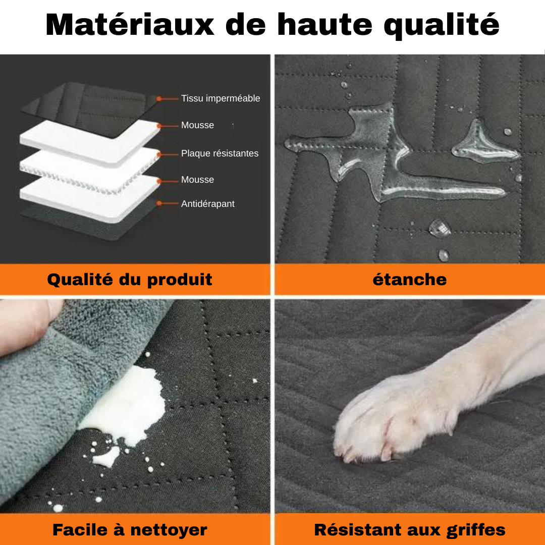 Nidauto™ - Siège auto pour chien à plancher dur extensible